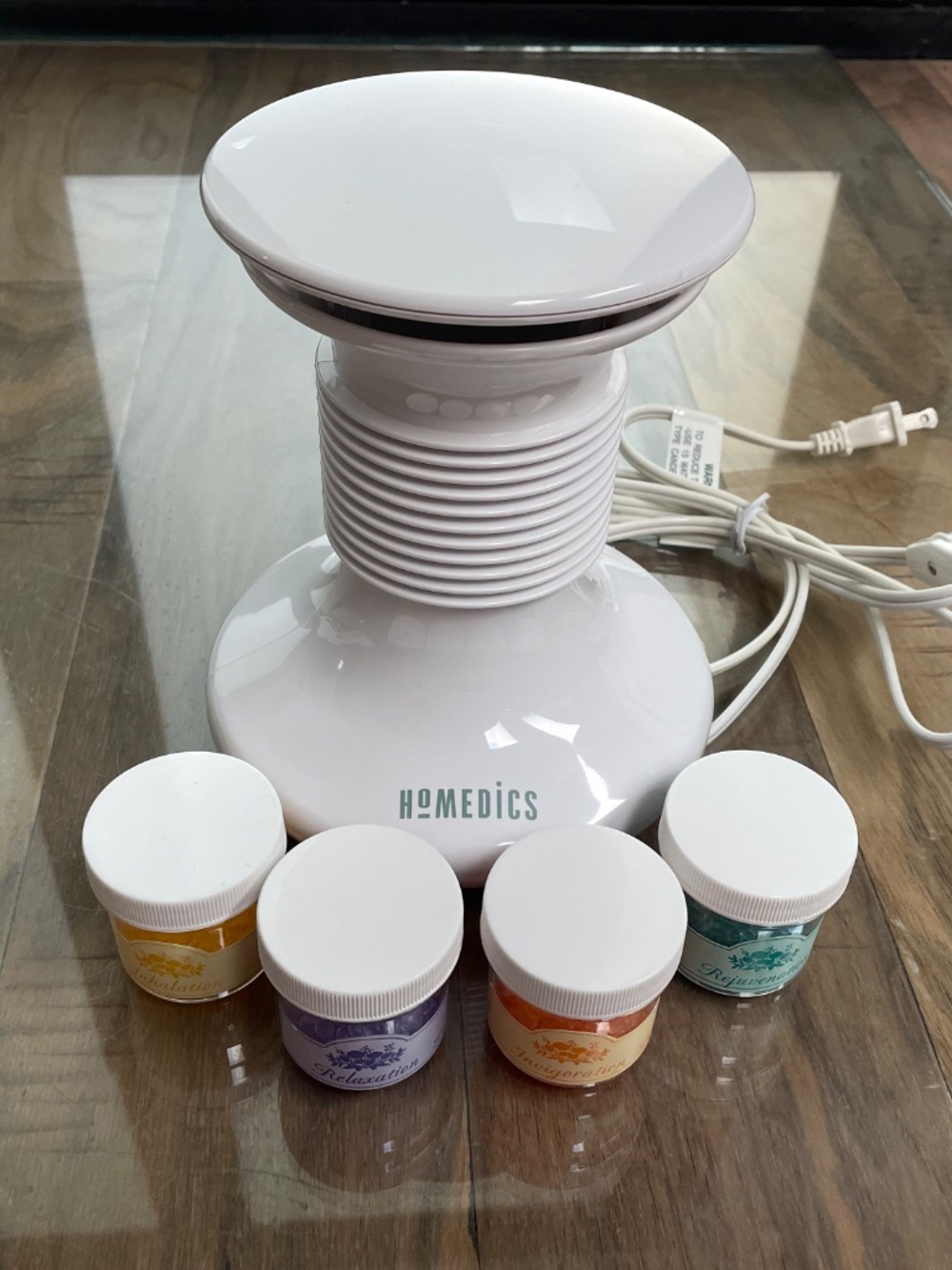 Aromatherapy, Mess-Free, Scent Diffuser with Four Canisters of Scent Beads